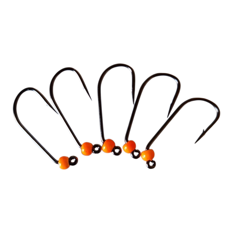 4ér Haken mit Widerhaken Tungstenperle 3mm Hends Hooks