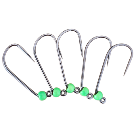 4ér Haken ohne Widerhaken Tungstenperle 3mm Hends Hooks