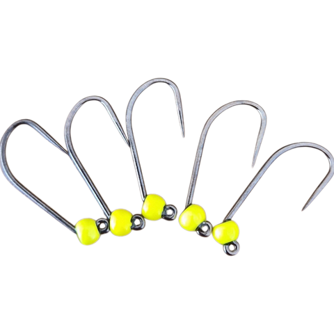 8ér Haken ohne Widerhaken Tungstenperle 3mm Hends Hooks