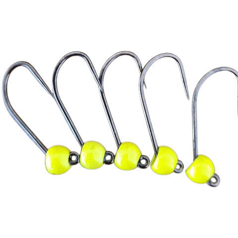 8ér Haken ohne Widerhaken Tungstenperle 4mm Hends Hooks