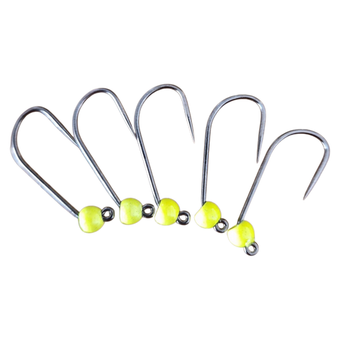 4ér Haken ohne Widerhaken Tungstenperle 4mm Hends Hooks