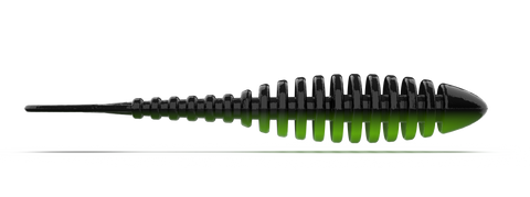 Troutbite Lucky Leech 65mm Schwarz/Grün