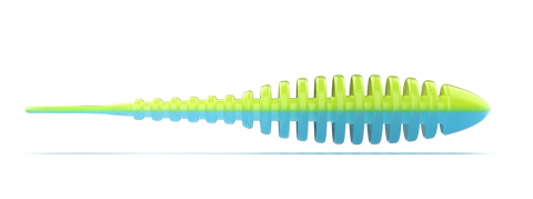 Troutbite Lucky Leech 55mm Blau/Chatreuse