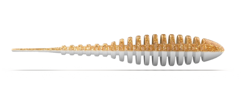 Troutbite Lucky Leech 55mm Weiß/Kupfer