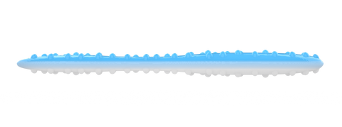 Troutbite Lumpy Leech 70mm Babyblau/Weiß