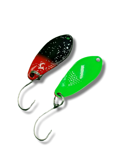 Flipo 2,5 gramm Rot,Schwarz Glitzer/ Grün UV