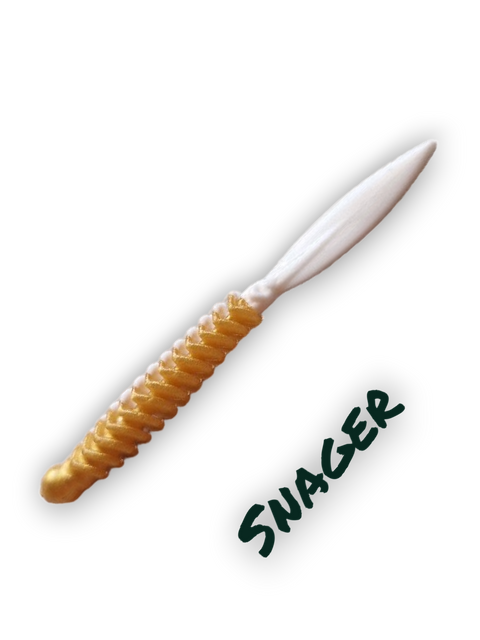 Trout Rocker Snager 65mm Gold/Weiß