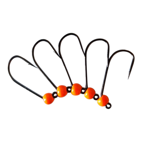 4ér Haken mit Widerhaken Tungstenperle 4mm Hends Hooks