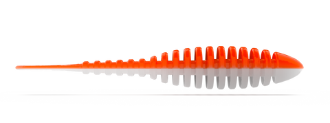 Troutbite Lucky Leech 55mm Orange/Weiß