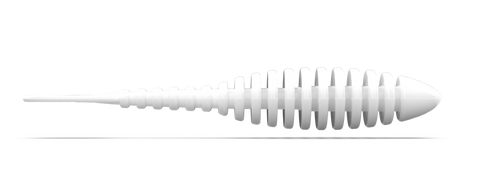 Troutbite Lucky Leech 65mm Weiß