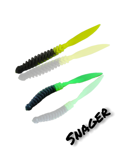 Trout Rocker Snager 65mm Schwarz/ Gelb Fluo