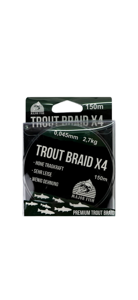 Major Fish Trout Braid 4 Fach 0,045 mm 2,7KG