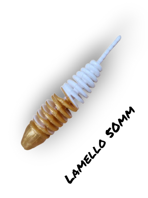 Trout Rocker Lamello 50mm Gold/Weiß